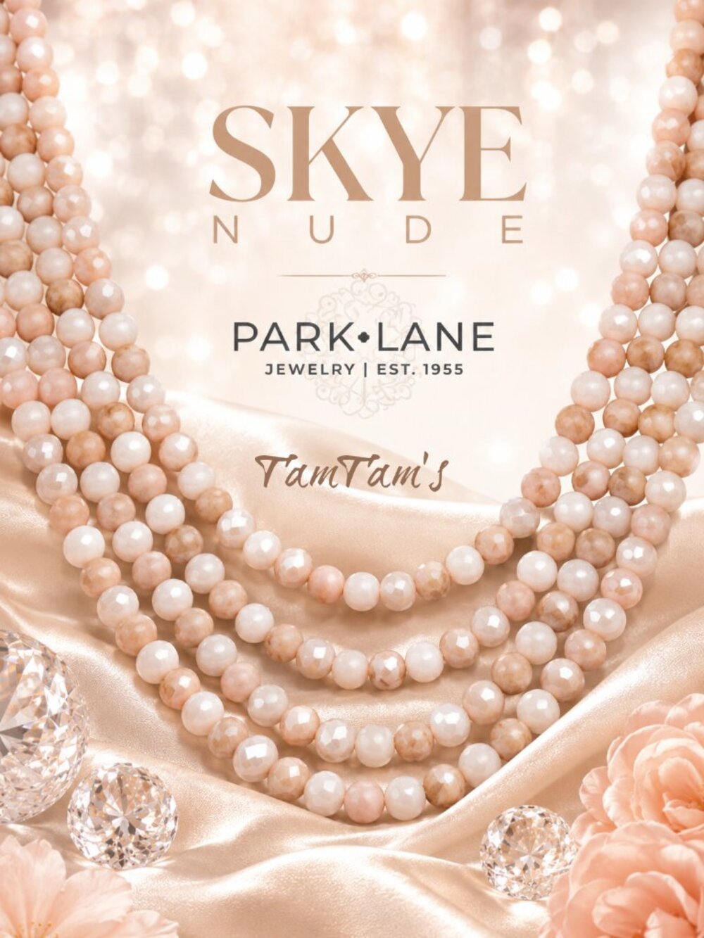 Park Lane Skye 4 in 1 Multi-Strand NUDE Necklace
